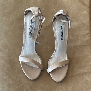 Steve Madden Nude Strappy Heels